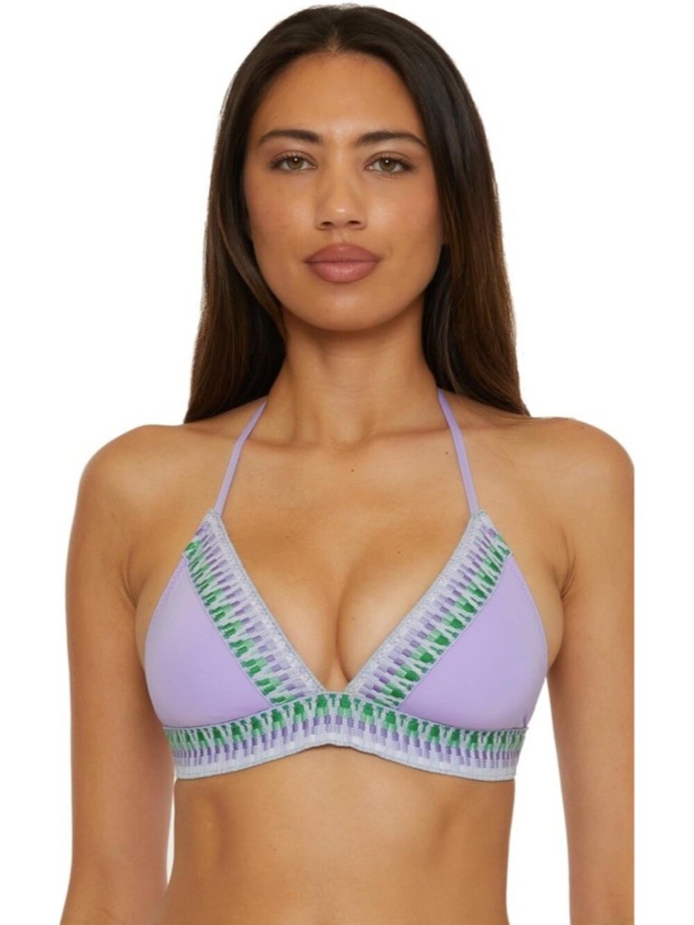 BECCA By Rebecca Virtue Fiesta Avery Halter Swim Top Medium